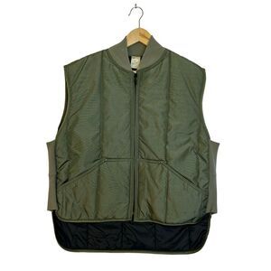 RefrigiWear Vintage Olive Green Men's Quilted Vest Size XL